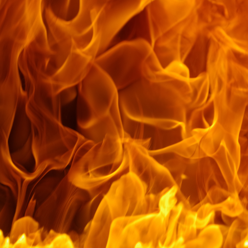 Digital Marketing metaphor image of a roaring fire